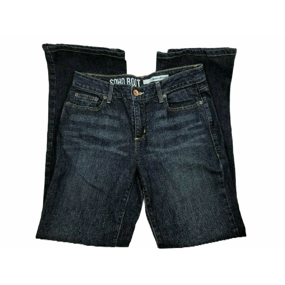 DKNY Soho Boot Jeans Denim.  Size Women's 8.  Dark